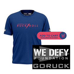 Memorial Day Participant T-shirt and Custom GoRuck Patch Bundle